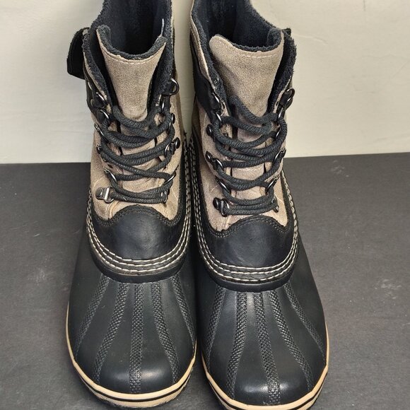 Sorel Boots Womens 10 Fancy Lace II Winter Snow Leather Duck Boots DNL-2125 - Picture 4 of 13